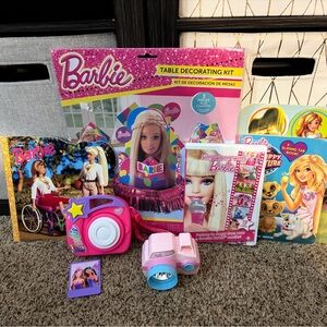 Barbie Pink and Blue Table Decor Set